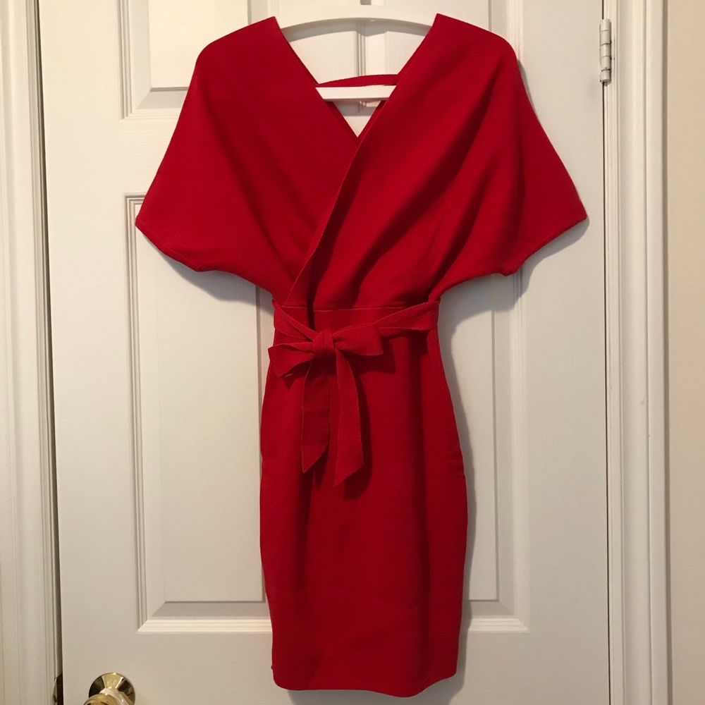 NWOT Knit wrap dress